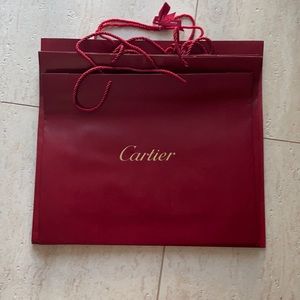 Large Cartier shopping bags
